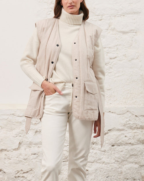 Maison Standards - Chaqueta sin mangas Carlotta - crudo - Mujer