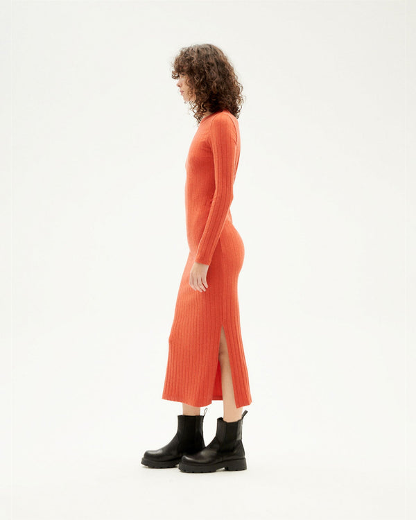 Oranje jurk Gina duurzaam-2