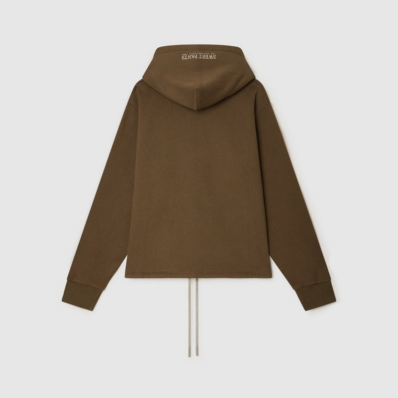 Sweat Wide Crop - Kaki - Mixte