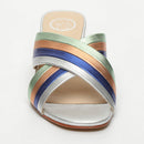 Sandalias Wesley - Plata+Azul Eléctrico+Naranja+Verde