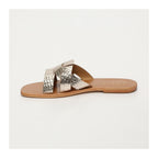 Mules Noham - Light Gold Croco