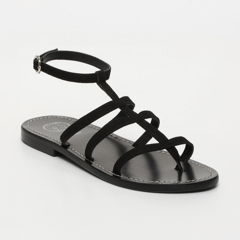 White Sun - Sandales Entre-Doigts Tenley - Noir - Femme