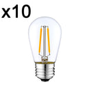 Lot De 10 Ampoules Led - Xena - Transparent