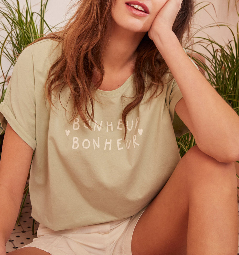 Camiseta Zina - Almendra