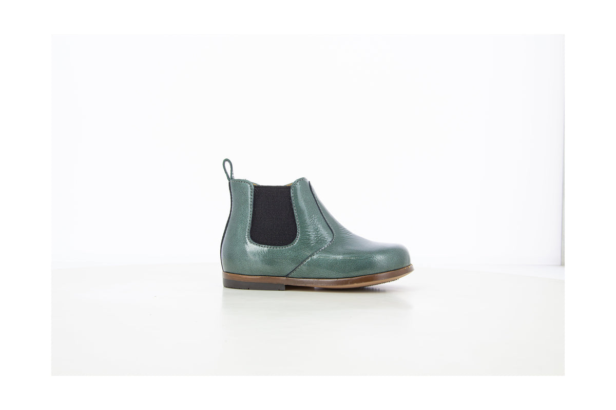 Botas Primeros Pasos Zeus Zip Elast Barniz Apache - Pino - Niña