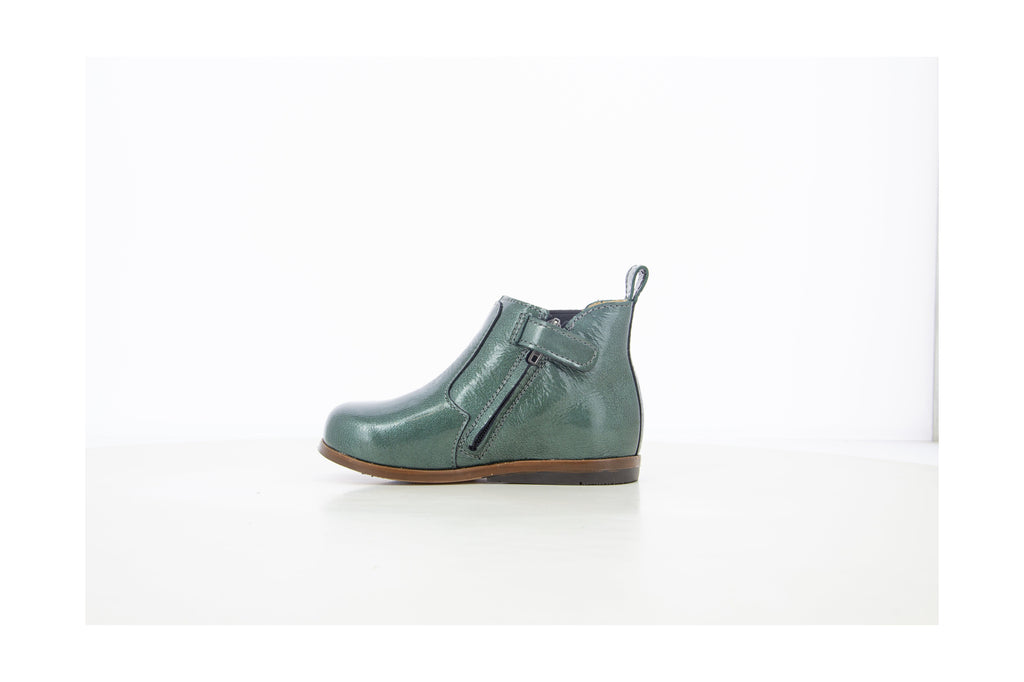 Botas Primeros Pasos Zeus Zip Elast Barniz Apache - Pino - Niña