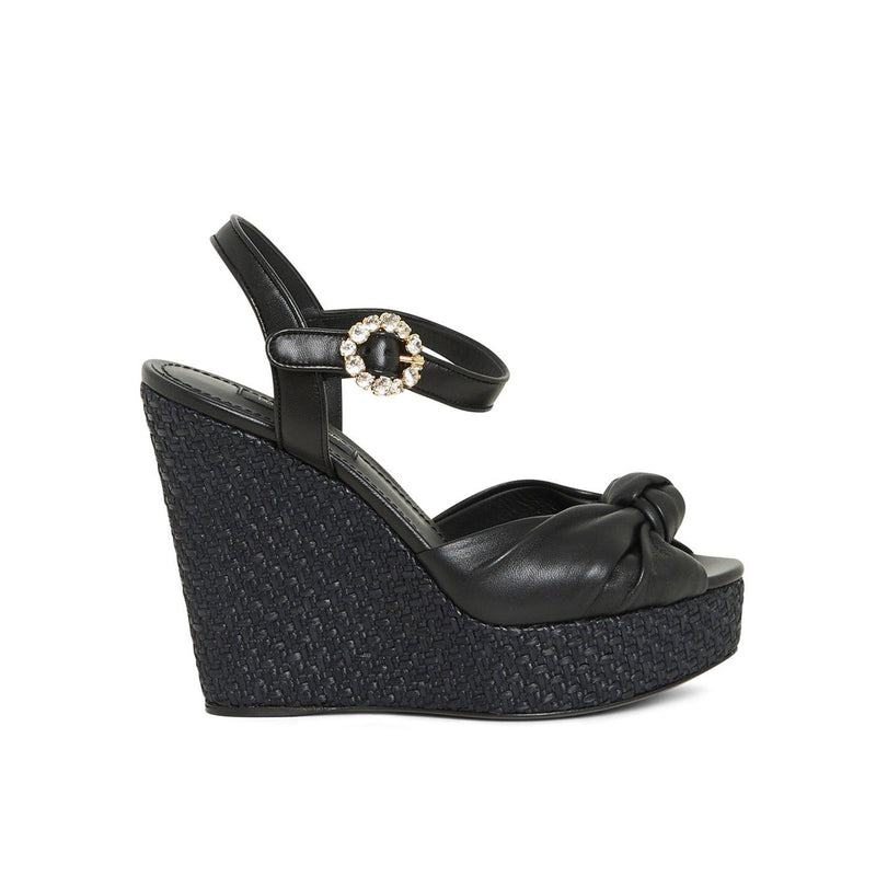 Dolce & Gabbana Wedge Sandals - Black - Woman