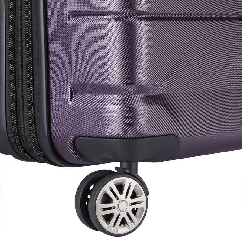 Air Armour Valise Trolley Extensible 4 Doubles Roues 77 Cm - Violet Valises Long Séjour Delsey