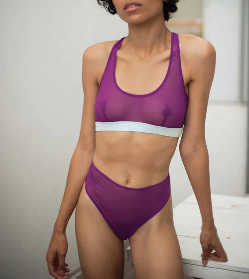 Soutien-Gorge Ines - Violet Tulle