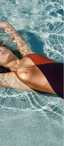 Maillot Une Pièce Santiago - Wine Glossy