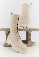 Anita - Cuir Lisse Beige - Bons Baisers - The Bradery