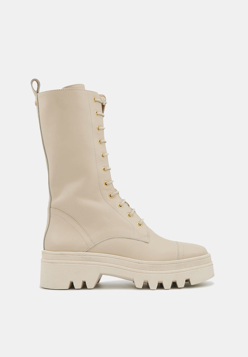 Anita - Cuir Lisse Beige - Bons Baisers - The Bradery