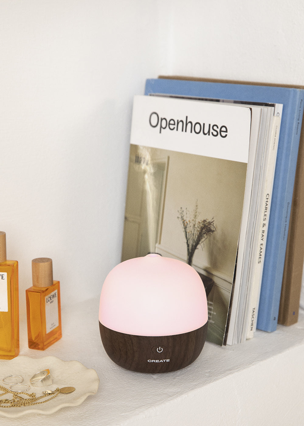 Aroma Studio - Aroma Diffuser, Humidifier & LED Lighting - Dark Wood