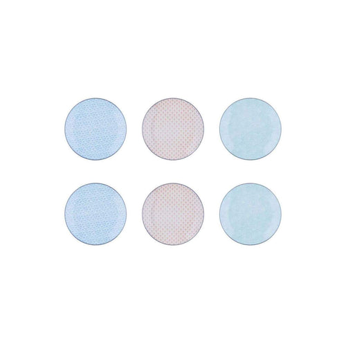 Assiette À Dessert Ø21Cm - 6 Pièces - Collection Pastel Assiettes Björn