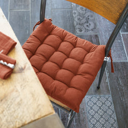 Pikowane siedzisko 38 X 38 cm Kala Terracotta - L'Effet Papillon - The Bradery