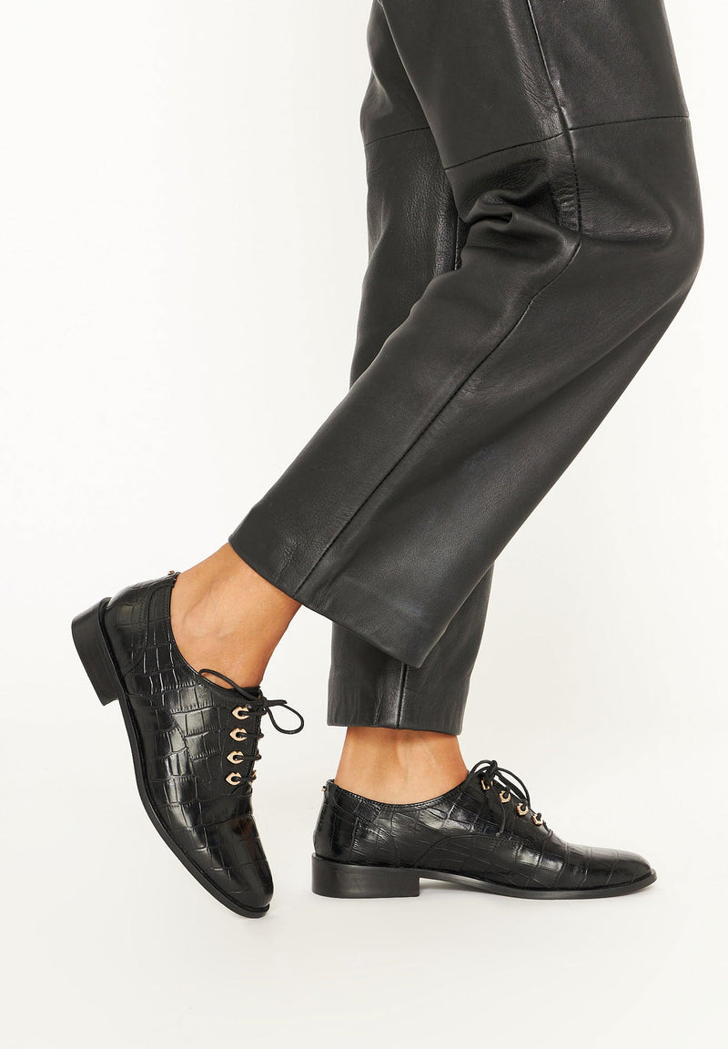 Audrey - Croco Noir - Bons Baisers - The Bradery