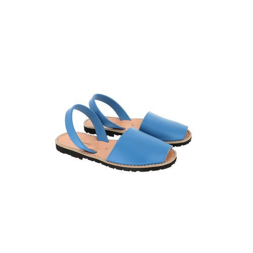 Avarca Leather Capri Sandals - Blue