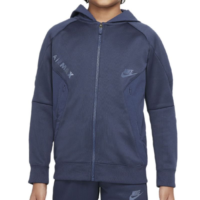 B Nsw Air Max Fz Sudadera con capucha - Sudadera textil junior - Azul SUDADERA TEXTIL JUNIOR Nike