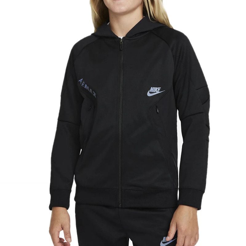 B Nsw Air Max Fz Sudadera con capucha - Sudadera textil junior - Negro SUDADERA TEXTIL JUNIOR Nike