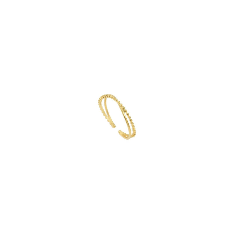 Bague Ajustable 7bis - Doré - Caroline Najman - The Bradery