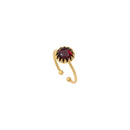 Bague Ajustable Cordelia - Rouge/Marron - Caroline Najman - The Bradery