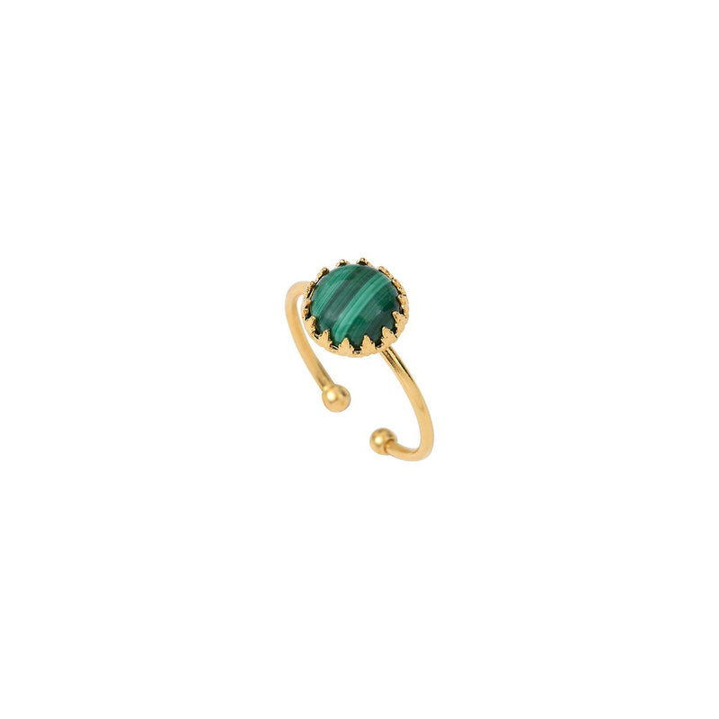 Bague Ajustable Cordelia - Vert - Caroline Najman - The Bradery