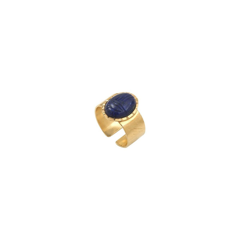 Bague Ajustable Khepri - Bleu - Caroline Najman - The Bradery