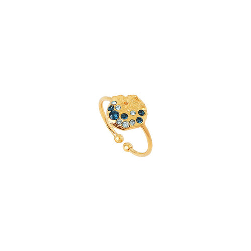Bague Ajustable Seven - Bleu - Caroline Najman - The Bradery