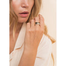 Anillo Arthus - Negro/Blanco - FEEKA - The Bradery