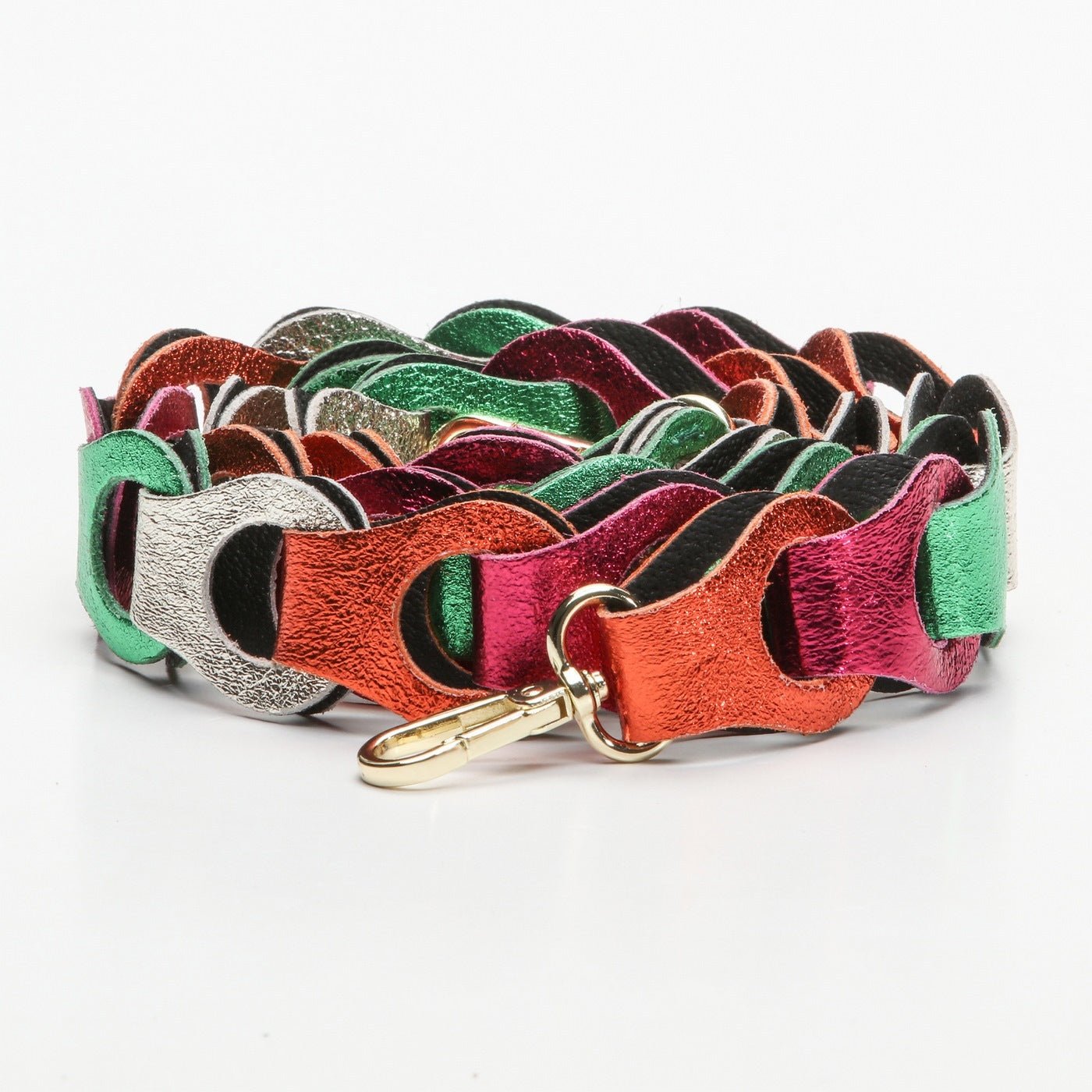 Bandoulière Chaîne Sasha - Orange / Vert / Rose / Argente - Victor & Hugo - The Bradery