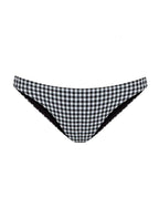 Bas De Maillot Bikini Balconette Vichy Noir & Blanc - Noir - Robin Collection - The Bradery
