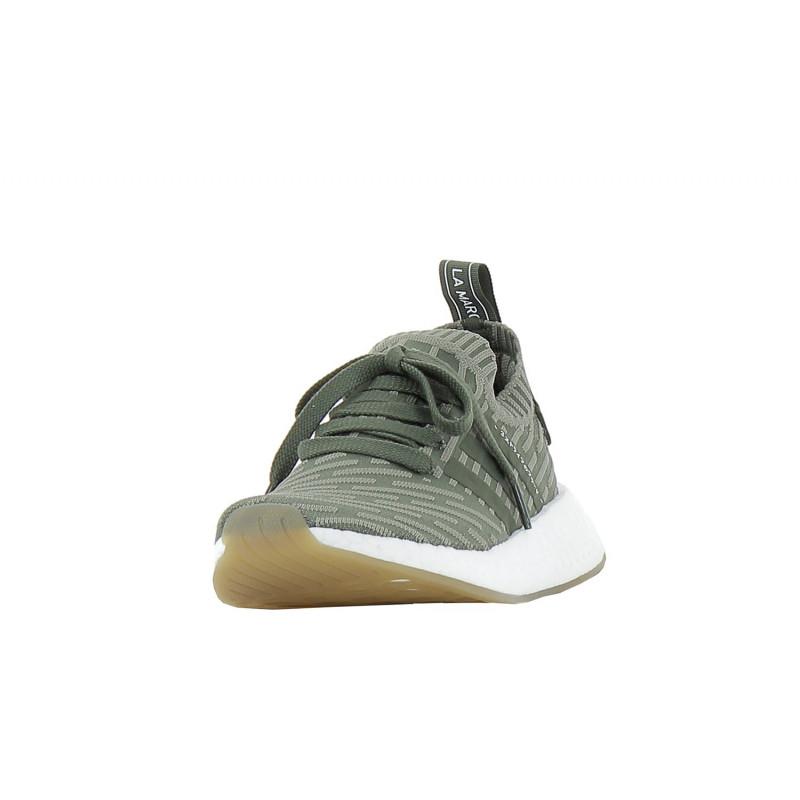 Adidas Originals Nmd R2 Primeknit Verde / Blanco Zapatillas - Zapatillas - Adidas1 - The Bradery
