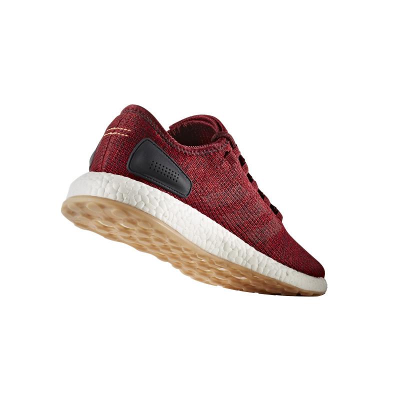 Adidas Originals Pure Boost Sneaker - Burgundy - Men - Adidas - The Bradery