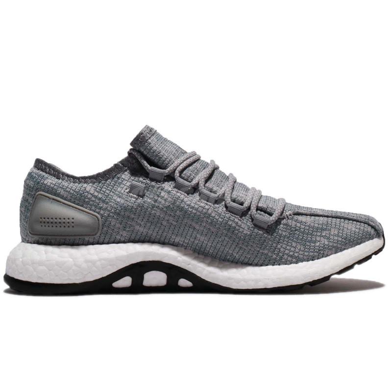 Adidas Originals Pure Boost Sneaker - Gray - Men - Adidas - The Bradery
