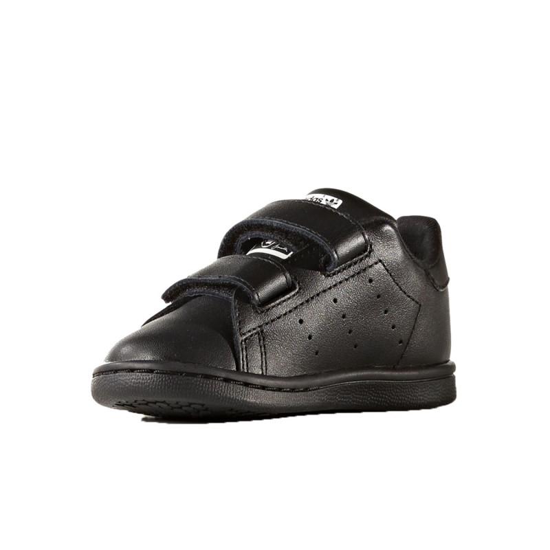 Adidas Originals Stan Smith Bã©Bã© Basket - Black - Child Adidas SHOES