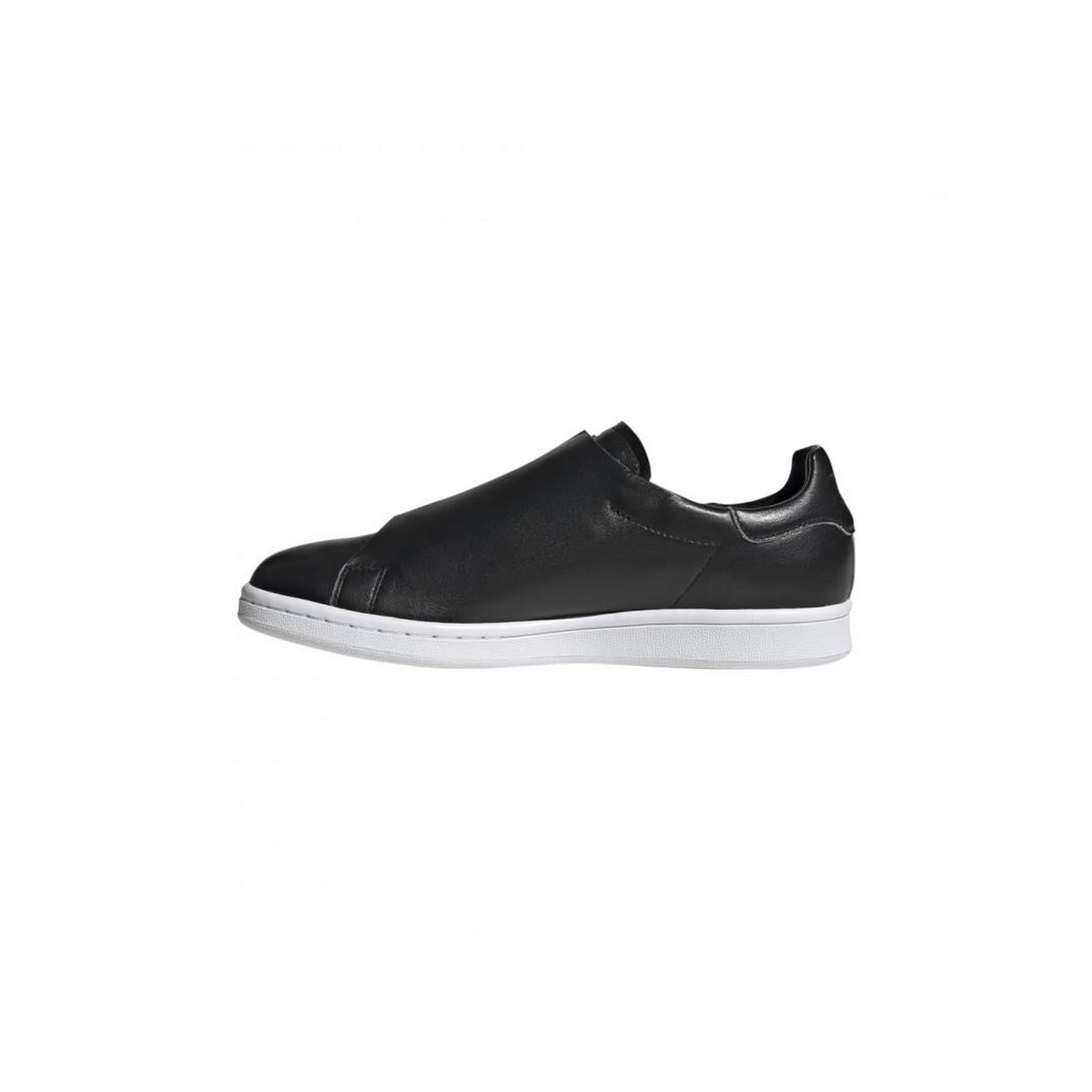 Adidas Originals Stan Smith Buckle Sneaker - Black - Mixed Adidas Mixed Sneakers