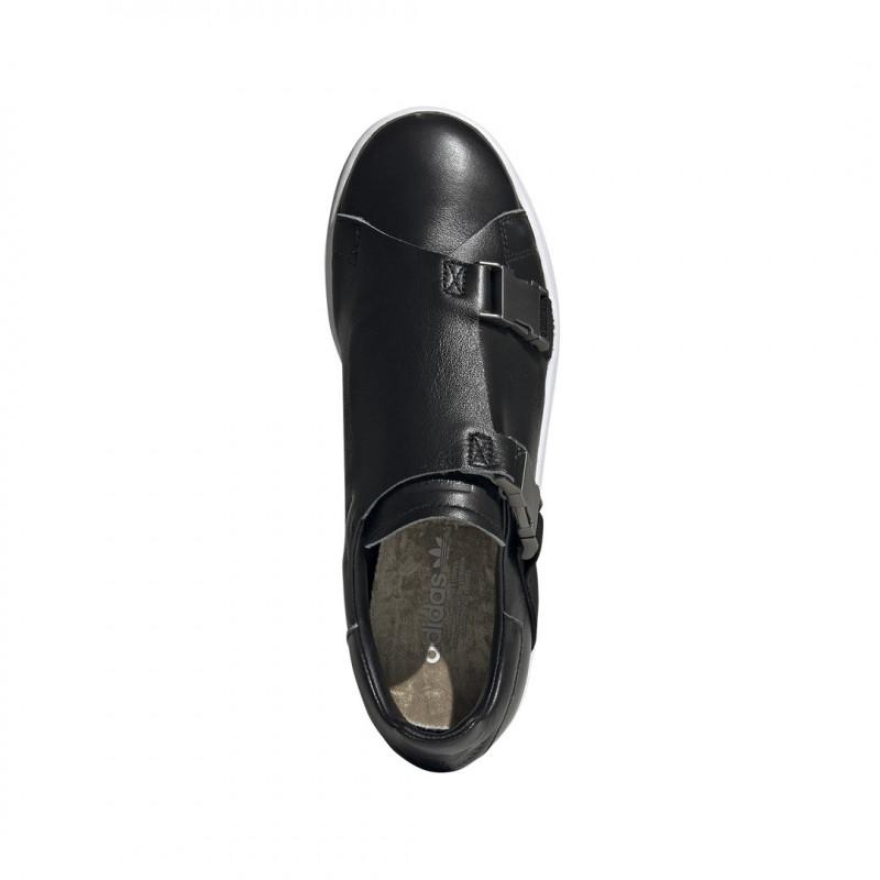 Adidas Originals Stan Smith Buckle Sneaker - Black - Mixed Adidas SHOES