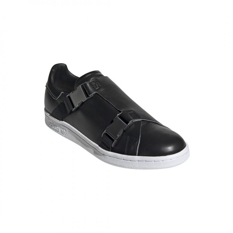 Adidas Originals Stan Smith Buckle Sneaker - Black - Mixed Adidas SHOES