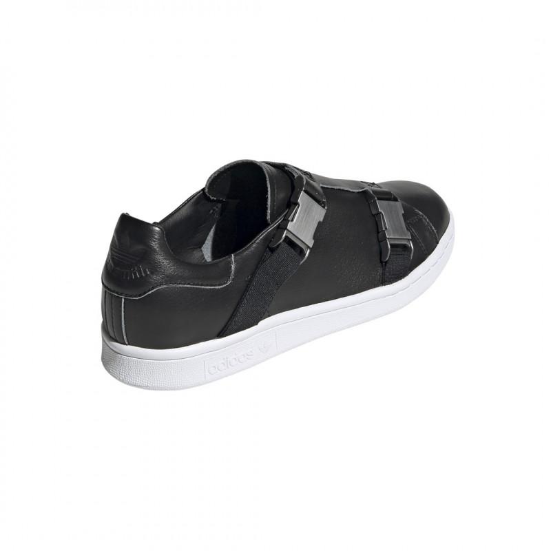 Adidas Originals Stan Smith Buckle Sneaker - Black - Mixed Adidas SHOES