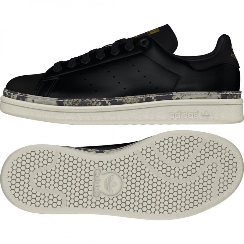 Zapatilla Adidas Originals Stan Smith New Bold - Negro - ZAPATOS Adidas Mujer
