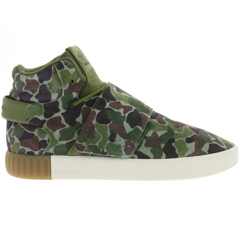 Zapatillas Adidas Originals Tubular Invader Strap - Verde - HOMBRE ZAPATOS Adidas