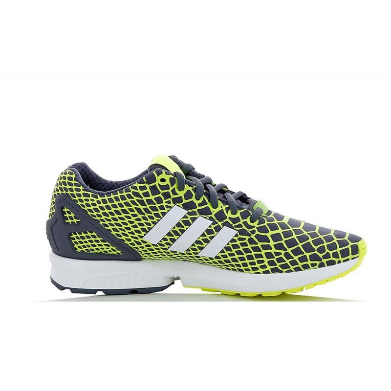 Zapatillas Adidas Originals Zx Flux Techfit Junior - Amarillo - ZAPATOS Adidas Junior