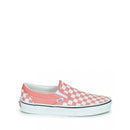 Checkerboard Classic Slip On Sneakers - Pink - Mixed