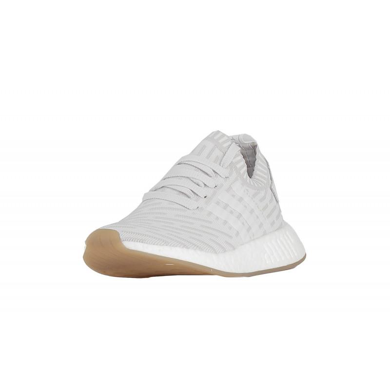 Baskets Adidas Originals Nmd R2 Primeknit Blanc / Rose - Femme - Adidas - The Bradery