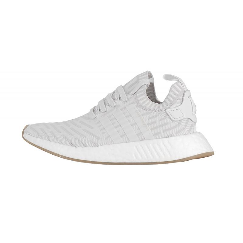 Baskets Adidas Originals Nmd R2 Primeknit Blanc / Rose - Femme - Adidas - The Bradery