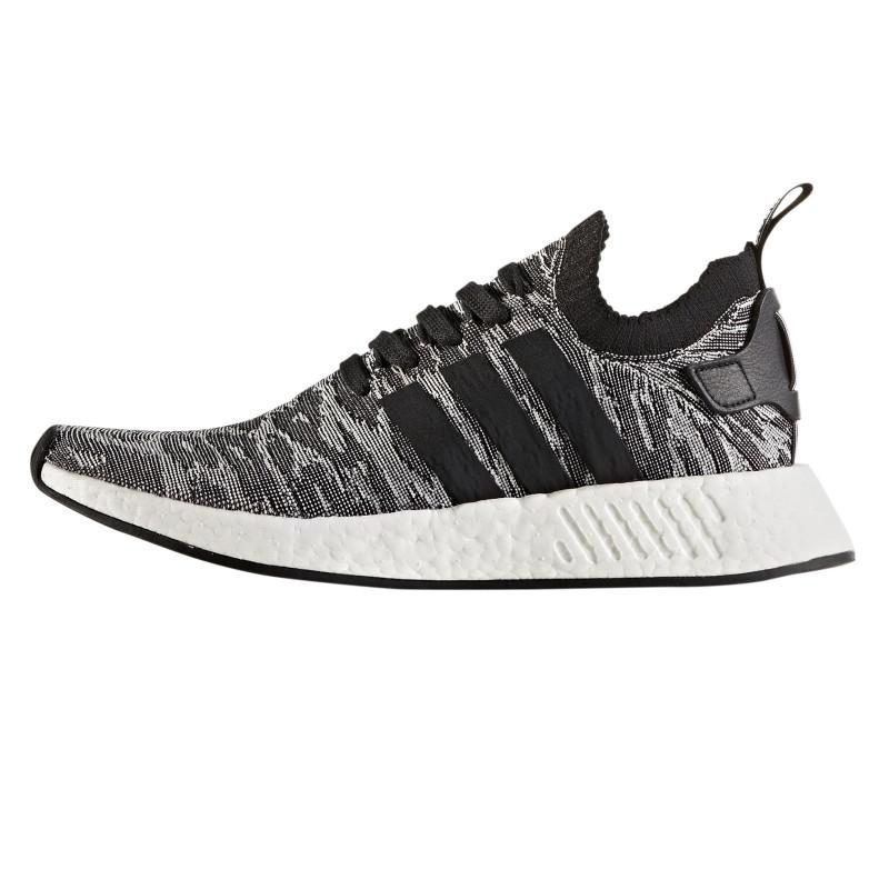 Adidas Originals Nmd R2 Primeknit Zapatillas Negro / Blanco - Hombres - Adidas - The Bradery