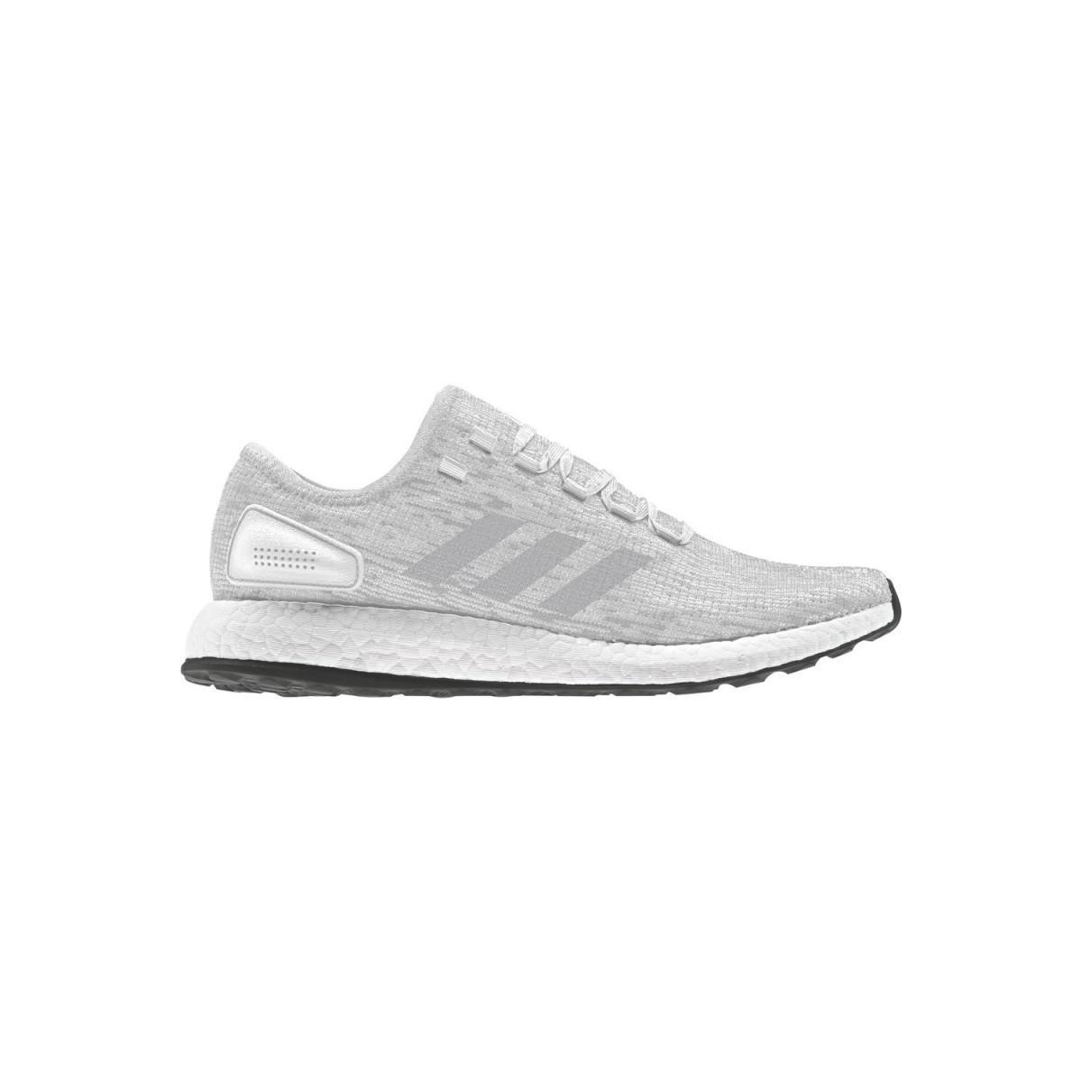 Adidas Originals Pure Boost White / Gray Sneakers - Men - Adidas - The Bradery