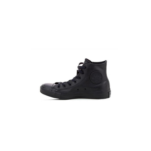 All Star Leather Hi Full Sneakers - Black - Mixed - Converse - The Bradery