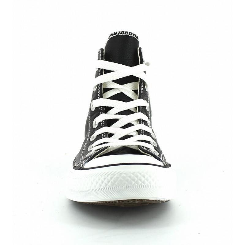 Baskets All Star Leather Hi - Noir - Mixte - Converse - The Bradery