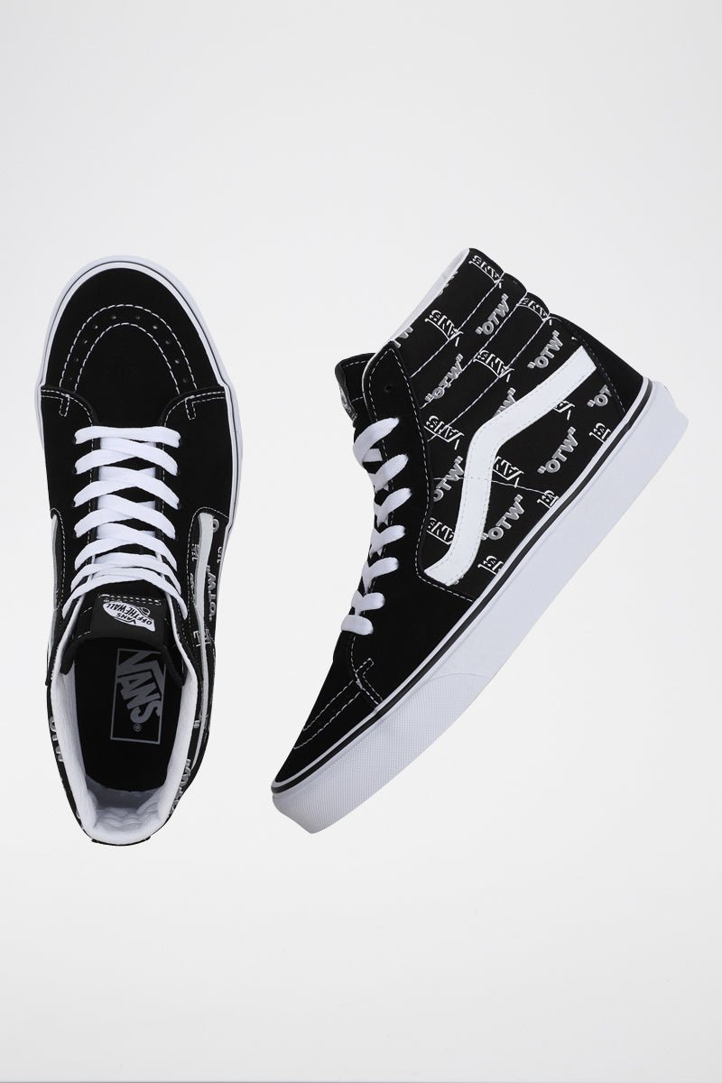 Baskets Montantes En Nubuck Sk8-Hi - Noir Et Blanc - Mixte - Vans* - The Bradery